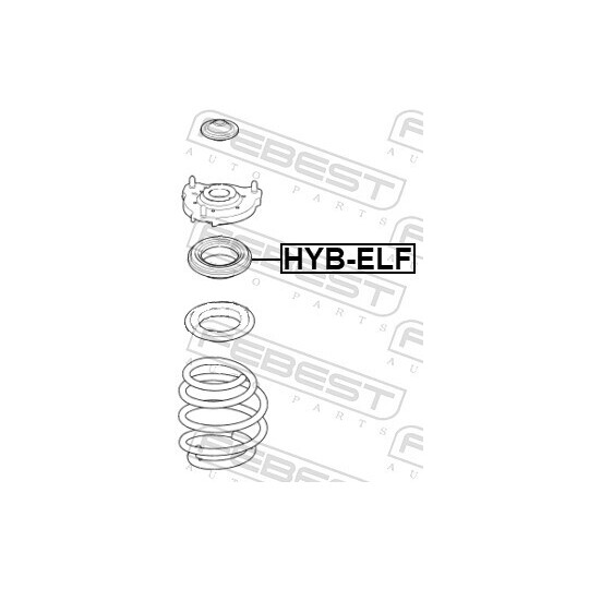 HYB-ELF - Anti-Friction Bearing, suspension strut support mounting 