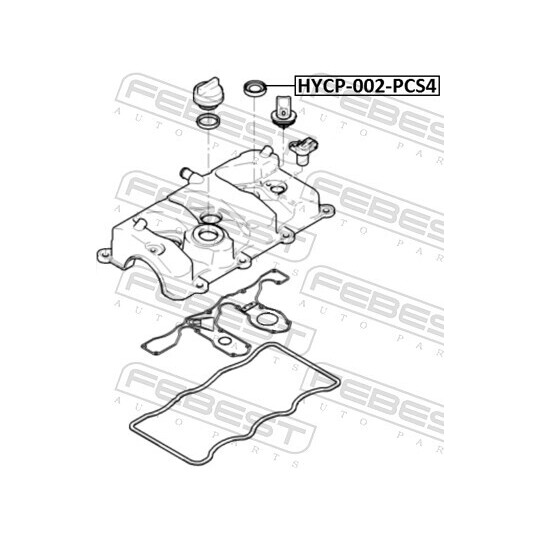 HYCP-002-PCS4 - Tihendirõngas, süüteküünlaæaht 