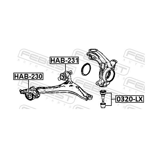 HAB-231 - Länkarmsbussning 