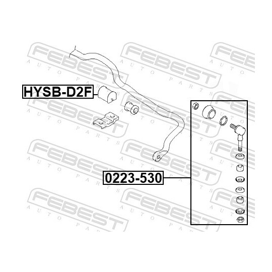 HYSB-D2F - Stabiliser Mounting 