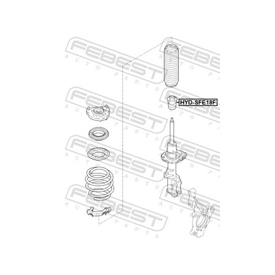 HYD-SFE18F - Rubber Buffer, suspension 