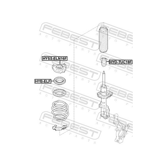 HYSS-ELN16F - Mounting, shock absorbers 