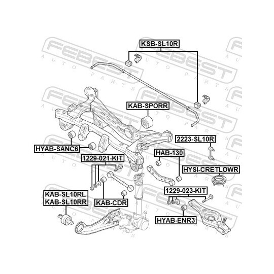 KSB-SL10R - Kinnitus, stabilisaator 