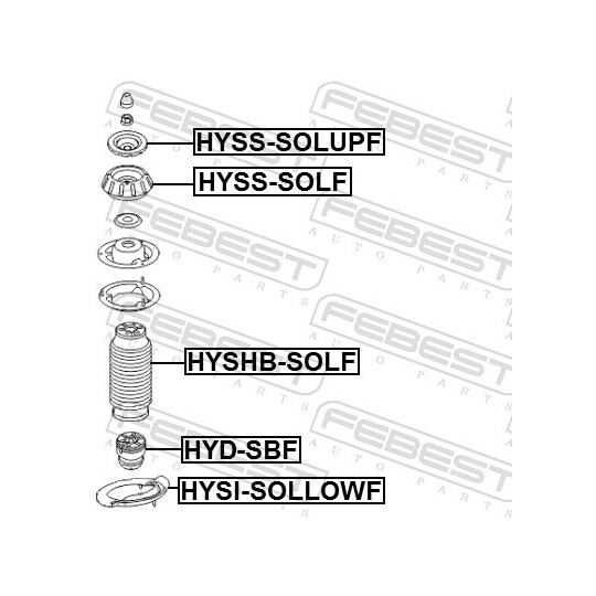 HYSS-SOLUPF - Mounting, shock absorbers 