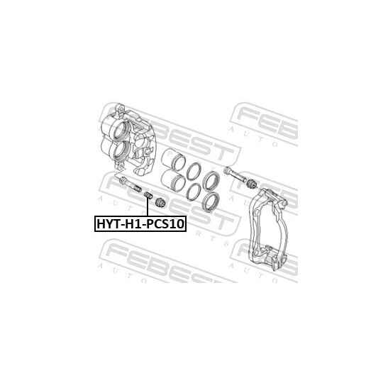 HYT-H1-PCS10 - Lisakomplekt,Pidurisadul 