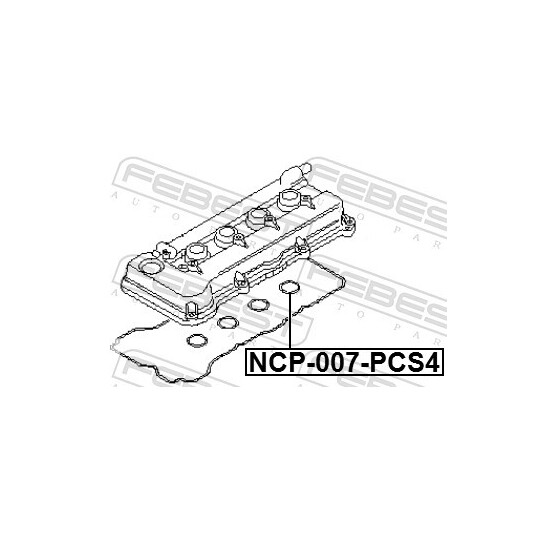 NCP-007-PCS4 - Packning, ventilkåpa 