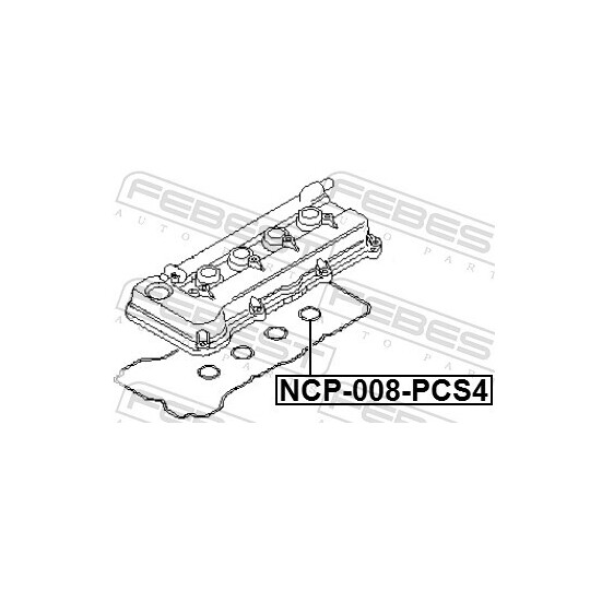 NCP-008-PCS4 - Tiiviste, venttiilikoppa 