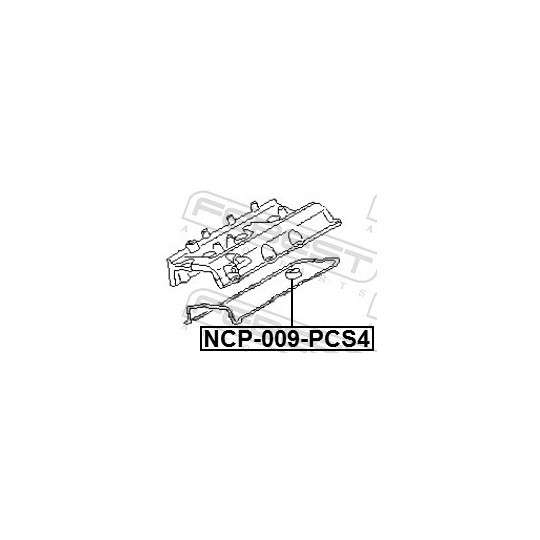 NCP-009-PCS4 - Gasket, cylinder head cover 