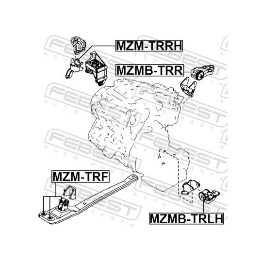 MZM-TRRH - Engine Mounting 