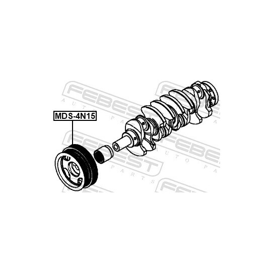 MDS-4N15 - Belt Pulley, crankshaft 