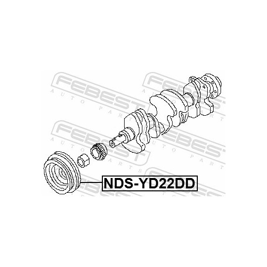 NDS-YD22DD - Belt Pulley, crankshaft 