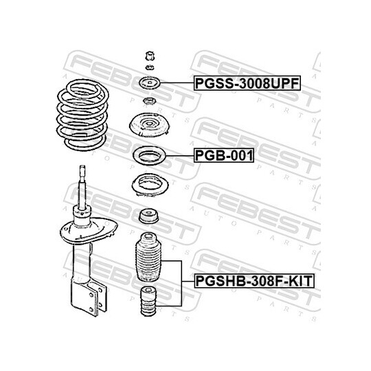 PGSS-3008UPF - Mounting, shock absorbers 