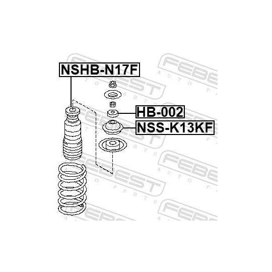 NSS-K13KF - Mounting, shock absorbers 