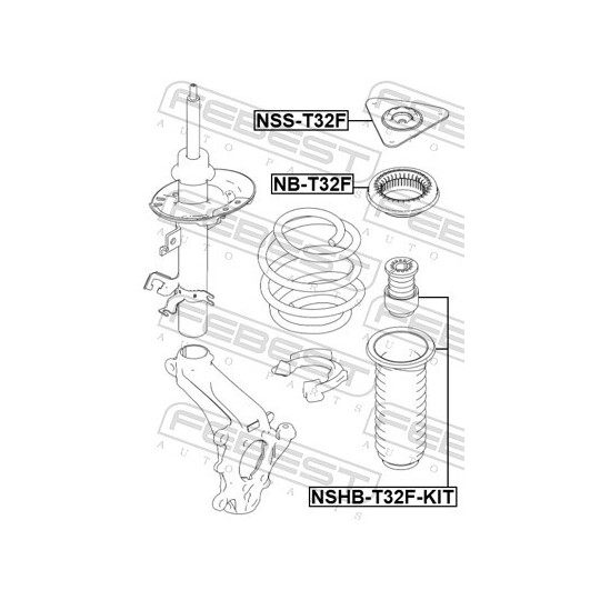 NSHB-T32F-KIT - Dust Cover Kit, shock absorber 