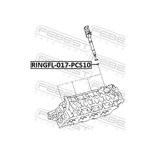 RINGFL-017-PCS10 - Rõngastihendikomplekt, sissepritseklapp 