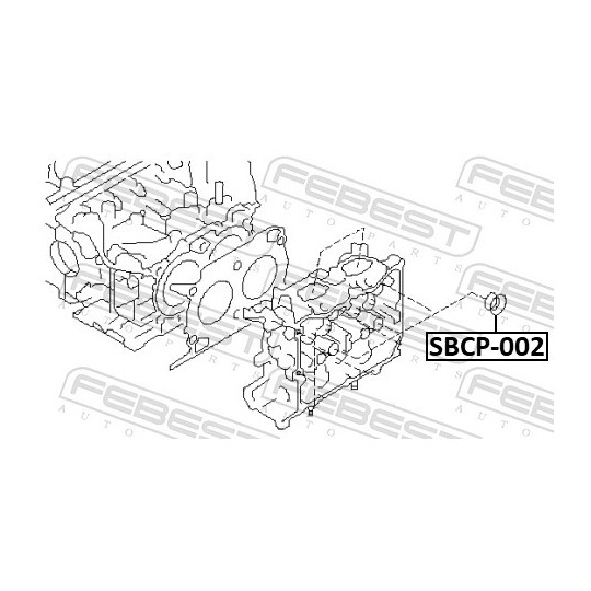 SBCP-002 - Tätning, tändstiftssäte 