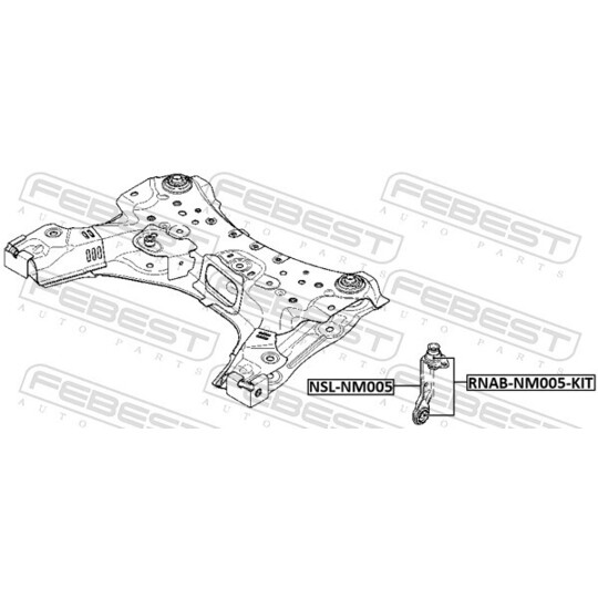 RNAB-NM005-KIT - Repair Kit, stabiliser coupling rod 