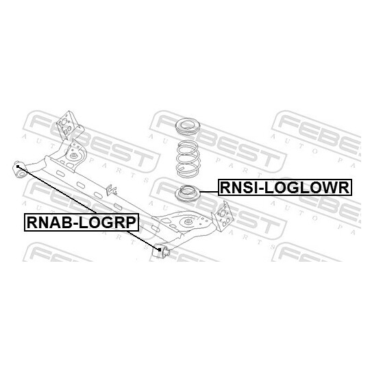 RNAB-LOGRP - Upphängning, axelstomme 