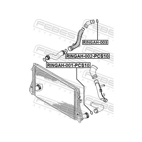 RINGAH-001-PCS10 - Seal Ring, turbo air hose 