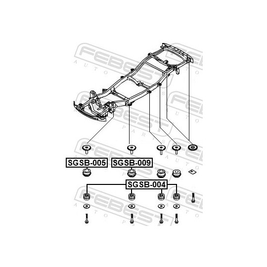 SGSB-005 - Mounting, axle beam 