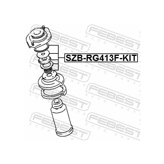 SZB-RG413F-KIT - Laager, amorditugilaager 