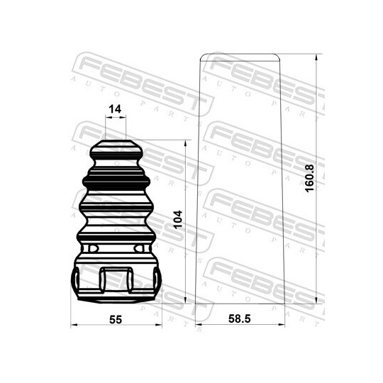 STSHB-ALTR-KIT - Dust Cover Kit, shock absorber 