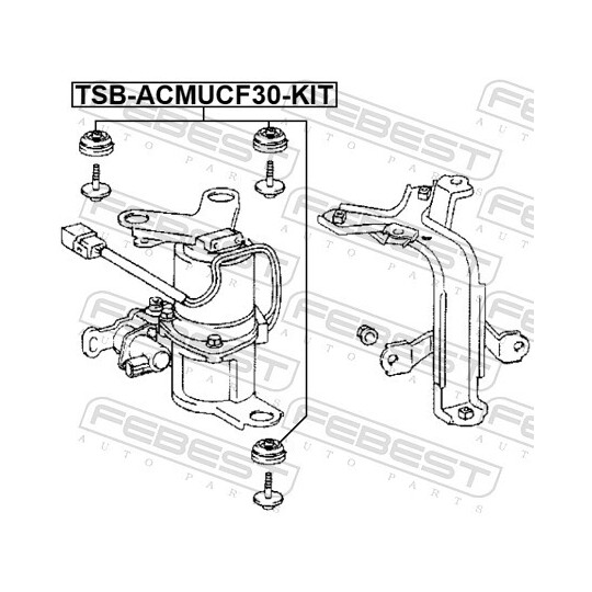 TSB-ACMUCF30-KIT - Mounting, air compressor 