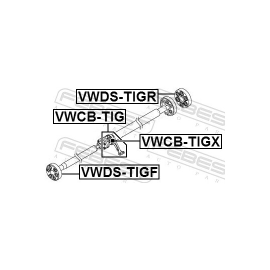 VWDS-TIGR - Joint, propshaft 