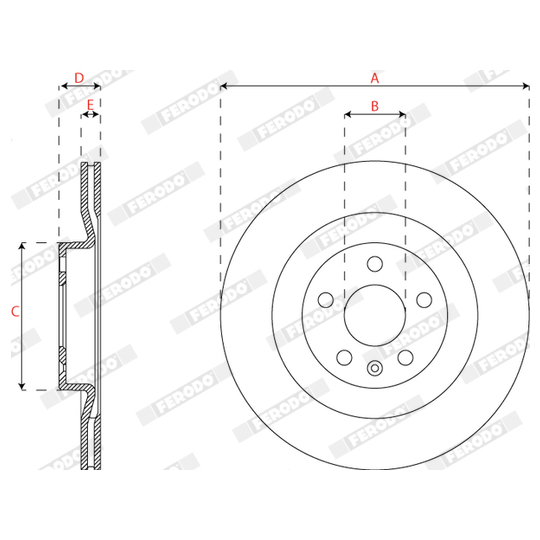 DDF2732C - Brake Disc 