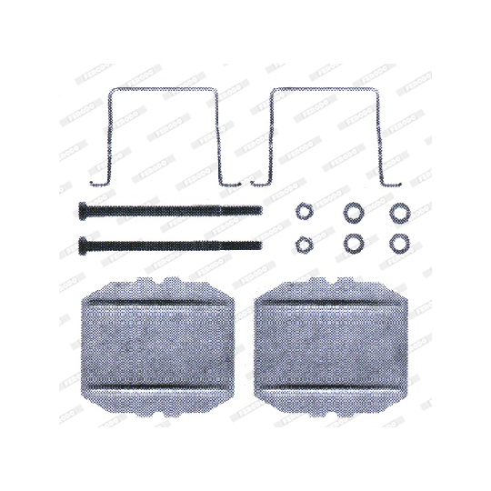 FBA460 - Tillbehörssats, skivbromsbelägg 