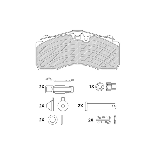 FCV1275PTS - Brake Pad Set, disc brake 