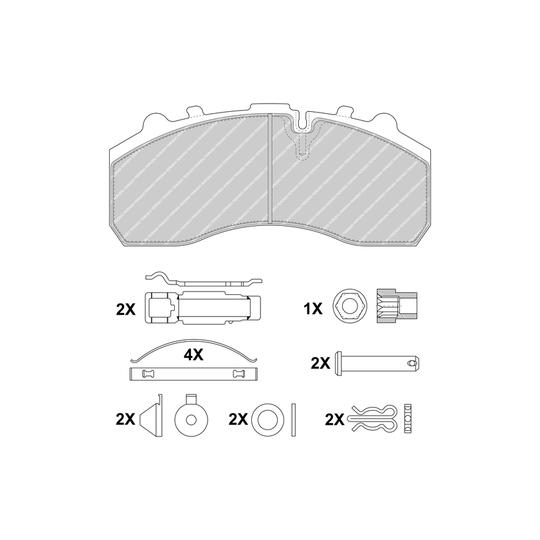FCV1598B - Brake Pad Set, disc brake 