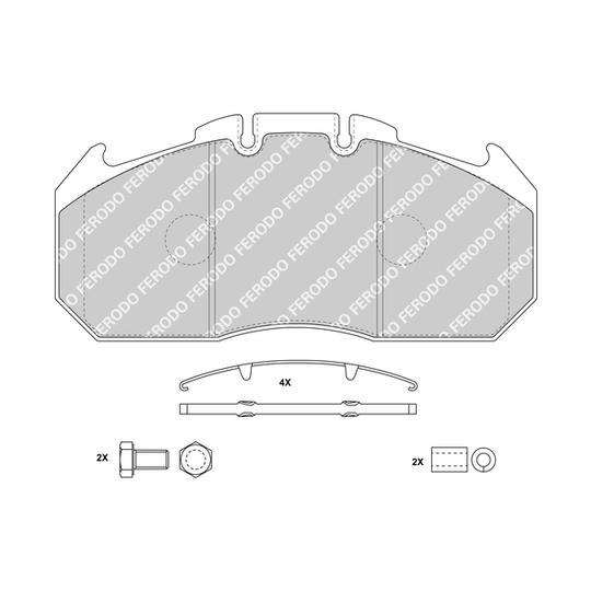 FCV1653B - Brake pads set 