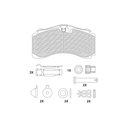 FCV4736PTS - Brake Pad Set, disc brake 