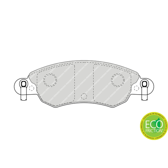 FDB1410 - Brake Pad Set, disc brake 