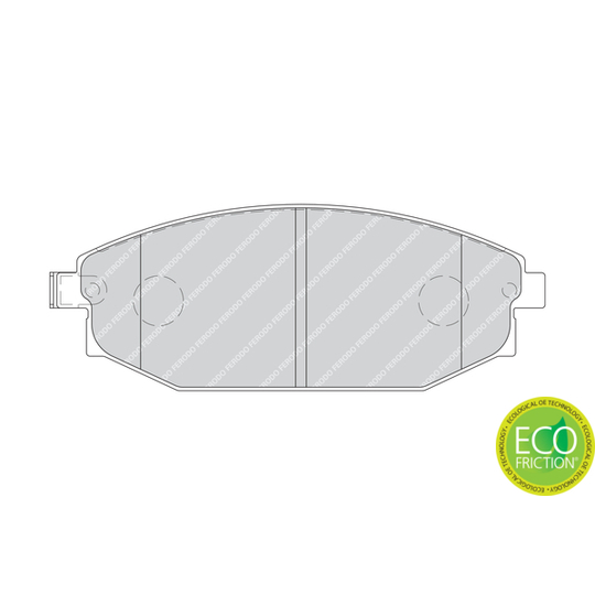 FDB1671 - Brake Pad Set, disc brake 