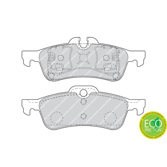 FDB1676 - Brake Pad Set, disc brake 