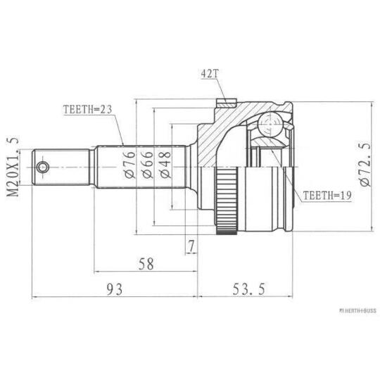 J2821130 - Joint Kit, drive shaft 