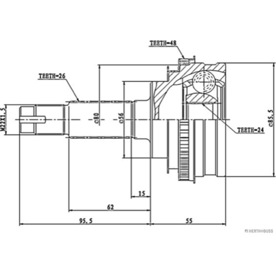 J2822110 - Joint Kit, drive shaft 