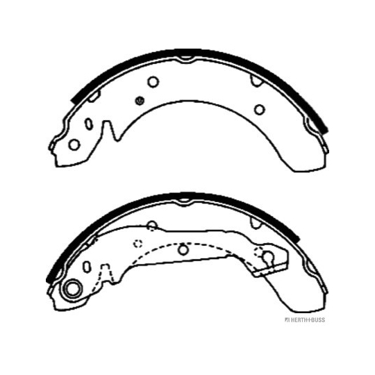 J3500504 - Brake Shoe Set 