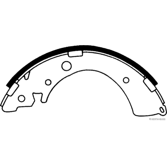 J3504010 - Brake Shoe Set 