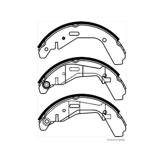 J3508028 - Brake Shoe Set 