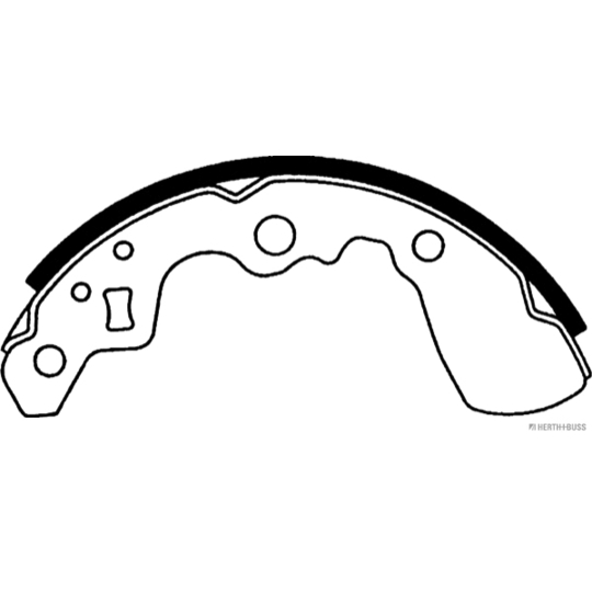 J3508013 - Brake Shoe Set 