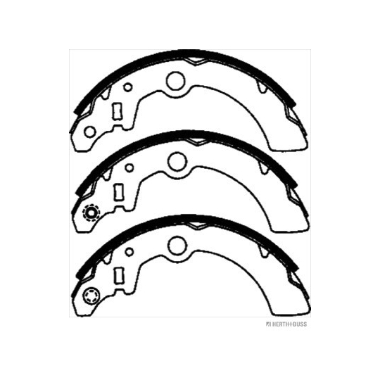 J3508025 - Brake Shoe Set 