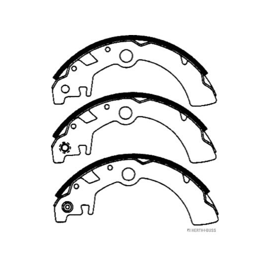 J3508022 - Brake Shoe Set 