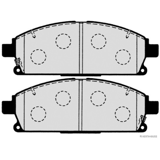 J3601071 - Brake Pad Set, disc brake 