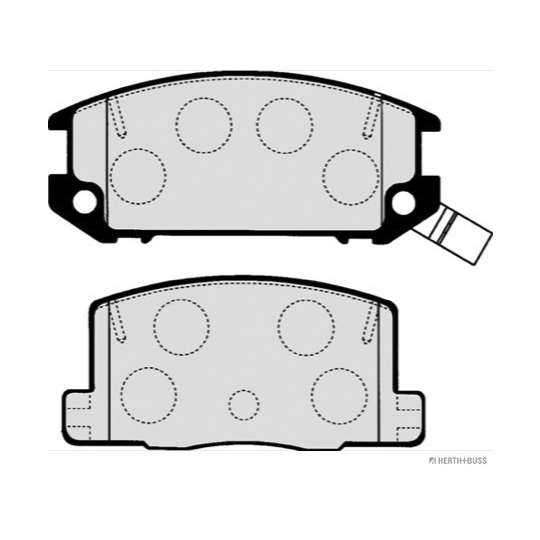 J3612009 - Brake Pad Set, disc brake 