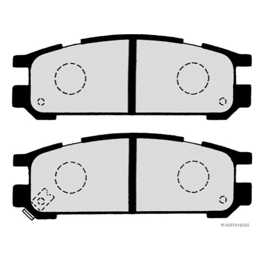 J3617001 - Brake Pad Set, disc brake 