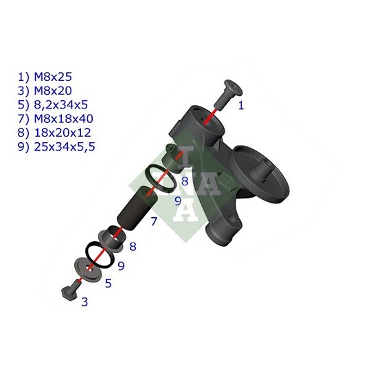 533 0117 10 - Repair Kit, v-ribbed belt tensioner 