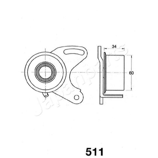 BE-511 - Tensioner, timing belt 